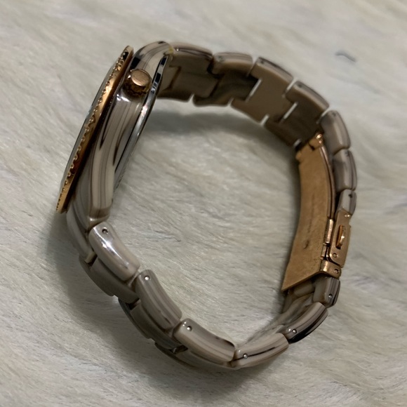 Fossil Stella Resin Rose Gold Crystal Ladies Watch - Picture 10 of 13